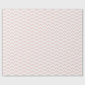 Waterverf Rainbow Pink Heart Wrapping Papier (Vlak)