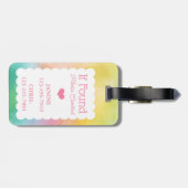 Waterverf Rainbow School Sportbagage Tas Label Bagagelabel (Achterkant horizontaal)