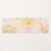 Waterverf Rainbow Sherbet Yoga Mat (Voorkant (horizontaal))