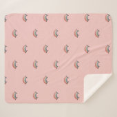 Waterverf Rainbow Sherpa Blanket Sherpa Deken (Voorkant (horizontaal))