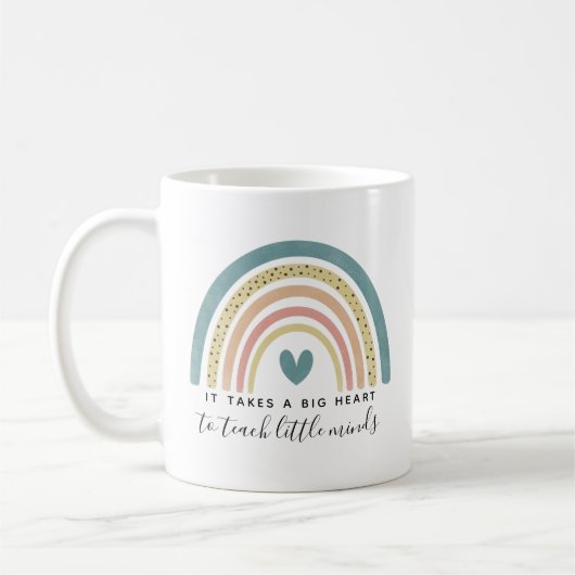 Waterverf Rainbow Teacher-waardering Koffiemok (Links)