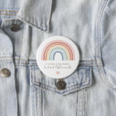 Waterverf Rainbow Teacher-waardering Ronde Button 7,6 Cm (In situ)
