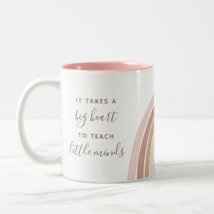 Waterverf Rainbow Teacher-waardering Tweekleurige Koffiemok