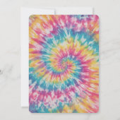 Waterverf Rainbow Tie Dye grillige Kids Verjaardag Kaart (Achterkant)
