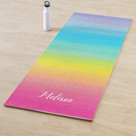 Waterverf Rainbow Yoga Mat