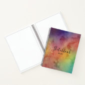 Waterverf Rainbown Elegant Calligraphy Sketchbook Notitieboek (Binnen)