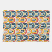 Waterverf Rainbows Earth-tonen Theedoek (Horizontaal)