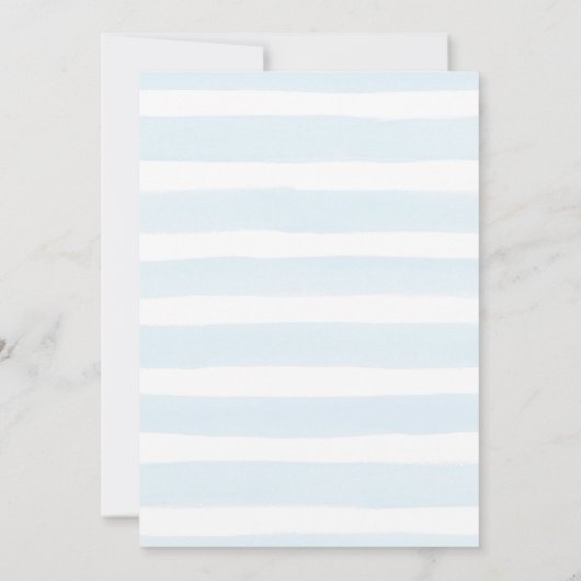 Waterverf Raindrop Baby shower Invitation Kaart (Achterkant)