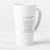 Waterverf Ram Astrologie Sterrenbeeld | Monogram Latte Mok (Rechterhoek)