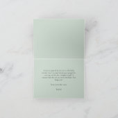 Waterverf ram Baby shower Hartelijk dank Bedankkaart (Binnen)