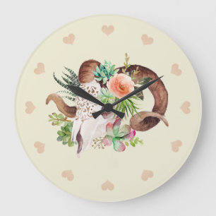 Waterverf Ram. Grote Klok