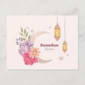 Waterverf Ramadan Kareem Briefkaart (Voorkant)