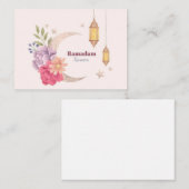 Waterverf Ramadan Kareem Notitiekaartje (Voorkant / Achterkant)
