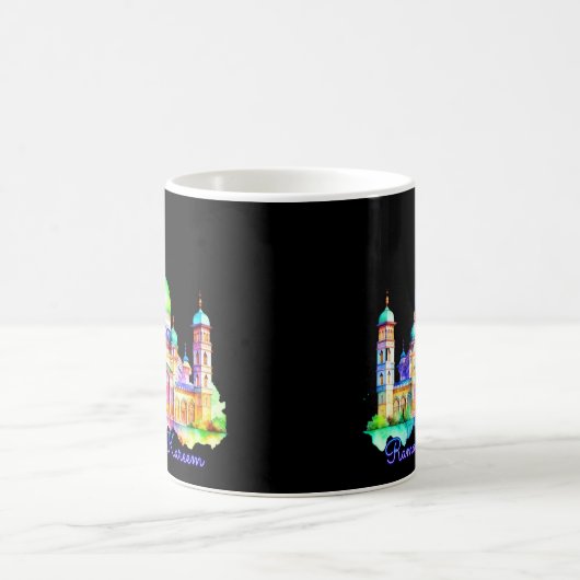 Waterverf Ramadan Moskee Koffiemok (Center)