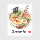 Waterverf Ramen Genietingen Sticker (Vel)