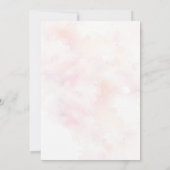 Waterverf Ranunculus Huwelijksuitnodiging Kaart (Achterkant)