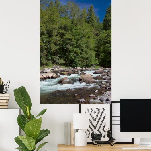 Waterverf Rapids Poster (Thuiskantoor)