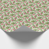 Waterverf Raspberry Naadloos Patroonontwerp Cadeaupapier (Hoek)