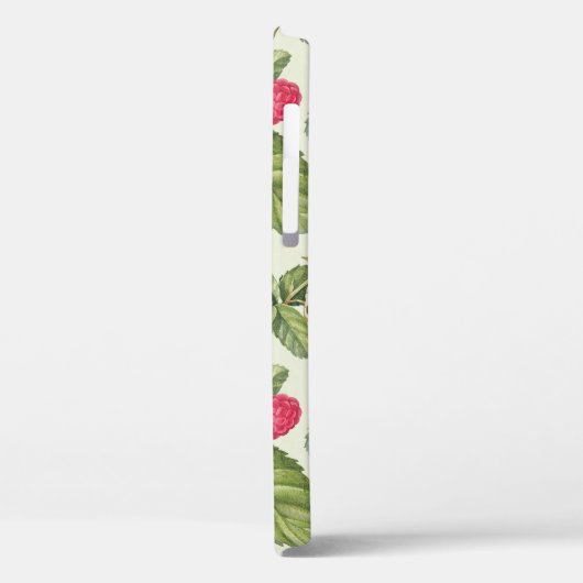 Waterverf Raspberry Naadloos Patroonontwerp Case-Mate iPhone Case (Achterkant / Links)