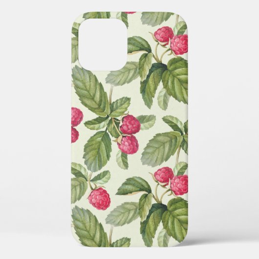 Waterverf Raspberry Naadloos Patroonontwerp Case-Mate iPhone Case (Achterkant)