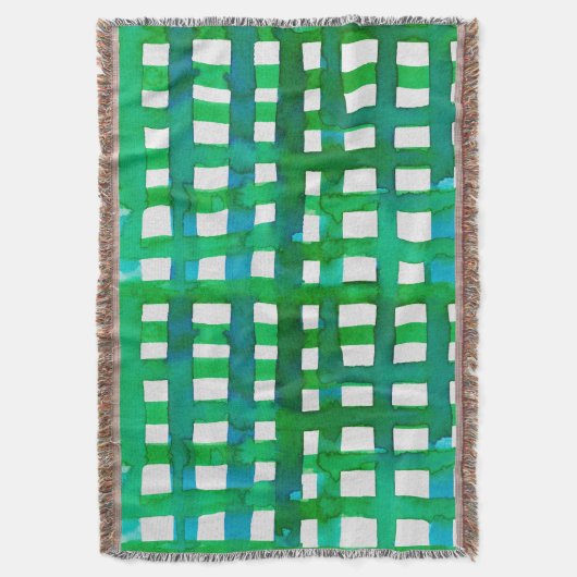 Waterverf raster - groen deken (Voorkant Verticaal)