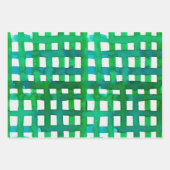 Waterverf raster - groen inpakpapier vel (Voorkant 2)