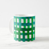 Waterverf raster - groen koffiemok (Voorkant links)