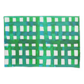 Waterverf raster - groen kussensloop (Voorkant)