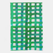 Waterverf raster - groen theedoek (Verticaal)