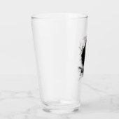 Waterverf Raven Bird Art Glas (Rechts)