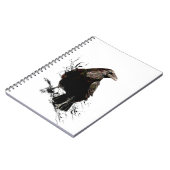 Waterverf Raven Bird Art Notitieboek (Linkerzijde)
