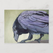 Waterverf Raven Briefkaart (Voorkant)