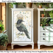 Waterverf Raven, Crown & Ketting DK8R Decoupage Tissuepapier