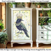 Waterverf Raven, Crown & Ketting DK8RF Decoupage Tissuepapier