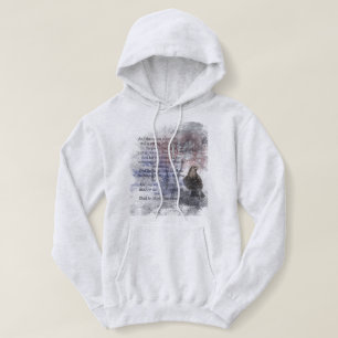 Waterverf Raven Edgar Allan Poe Poem Auteur Hoodie