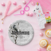 Waterverf Raven Nevermore Papieren Bordje (Feest)