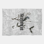 Waterverf Raven Nevermore Theedoek (Horizontaal)