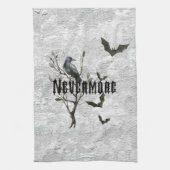 Waterverf Raven Nevermore Theedoek (Verticaal)