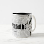 Waterverf Raven Nevermore Tweekleurige Koffiemok (Voorkant rechts)