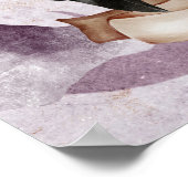 Waterverf Raven Paarse Fantasy Gothic Natuur Art Poster (Hoek)