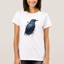 Waterverf Raven Painting