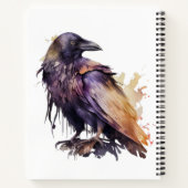 Waterverf Raven - Sinaasappel Notitieboek (Achterkant)