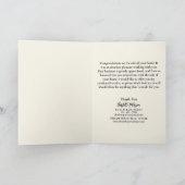 Waterverf Real Estate Agent Seller Sluiten Bedankkaart (Binnen)