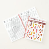 Waterverf Recipe Cookbook BBQ Grill Grilling Notitieboek (Binnen)