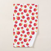 Waterverf Red Apple Pattern Bad Handdoek (Handdoek)