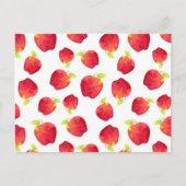 Waterverf Red Apple Pattern Briefkaart (Voorkant)