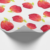 Waterverf Red Apple Pattern Cadeaupapier (Hoek)
