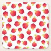 Waterverf Red Apple Pattern Kartonnen Onderzetters (Voorkant)