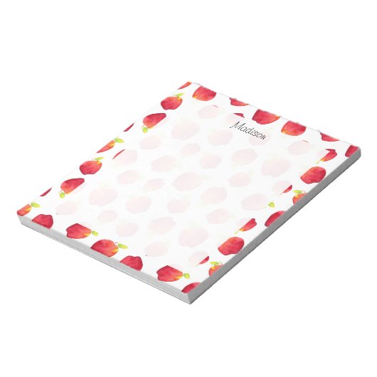 Waterverf Red Apple Pattern Notitieblok (Linkerzijde)