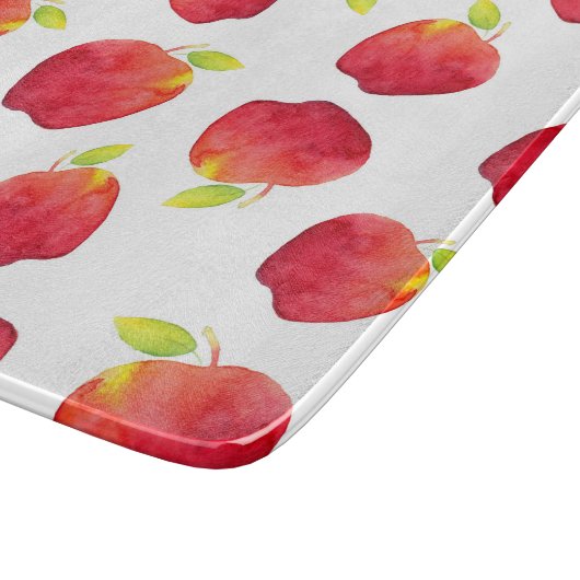Waterverf Red Apple Pattern Snijplank (Hoek)